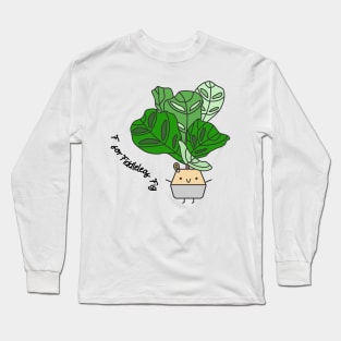 F for Fiddle-leaf Fig Long Sleeve T-Shirt